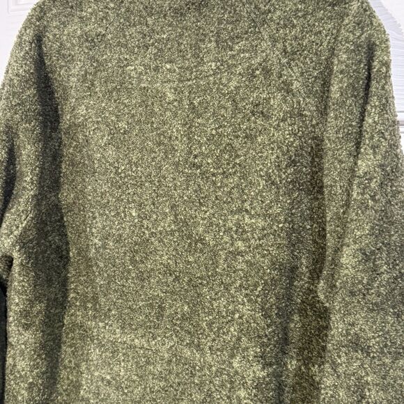 WOOLRICH Vintage Women Sz 2x Jacket Forest Green Sherpa Fleece Teddy - Picture 5 of 6